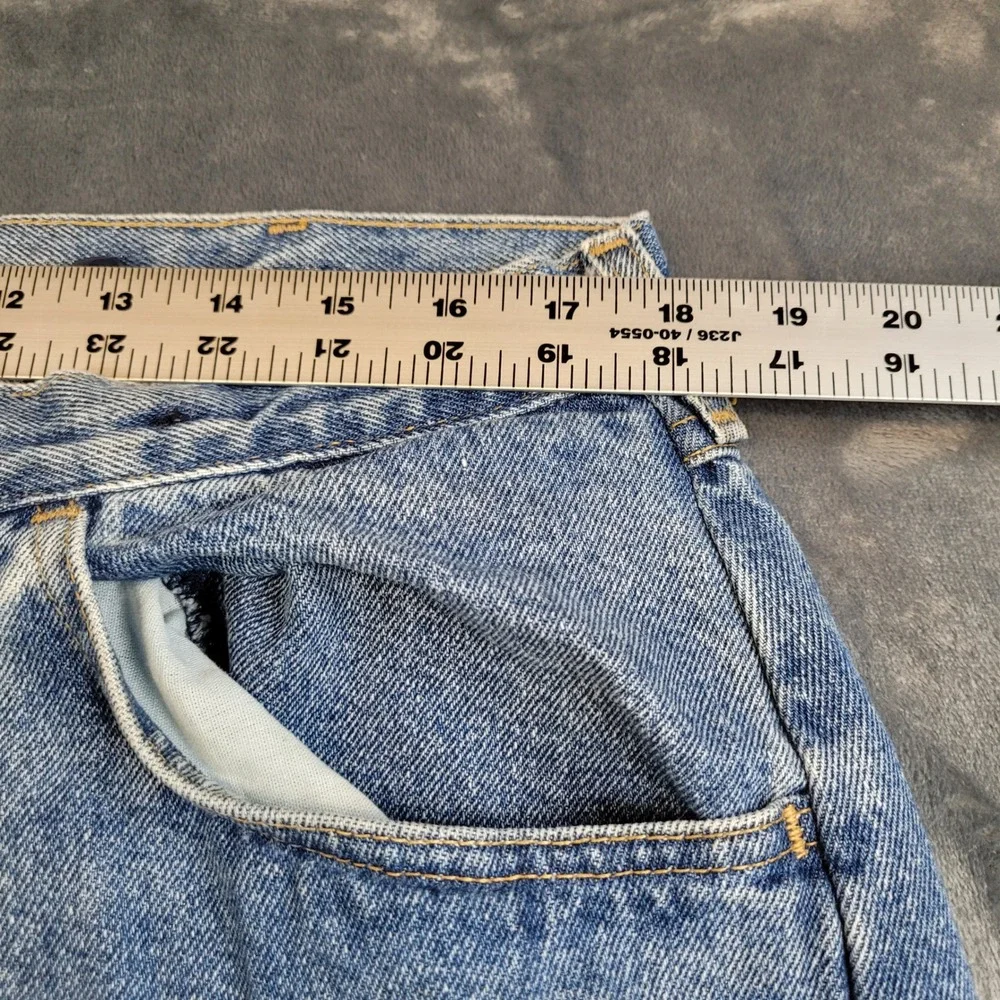 Vintage Wrangler Upland Brush Pants Mens 38x34 Blue Denim Tan Hunting Jeans